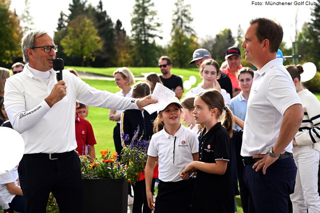 MGC-Pr�sident Thomas Ritz zusammen mit Philip Stangassinger, Sportkoordinator. Foto: M�nchener Golf Club