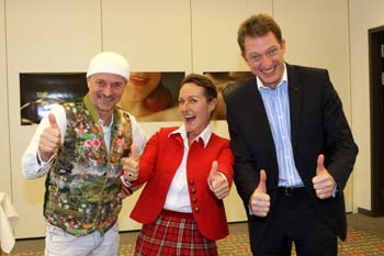 Jens Krumpolz, Ruth Dellago und Marcel Koburger. Foto: Andrea Pollak