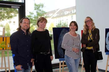 Thilo Weckenmann, Irmgard Berndt, Susanne Fornasier und Sabine.D. Weckenmann. Foto: Andrea Pollak