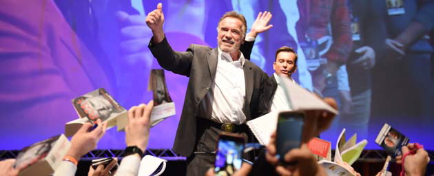 Arnold Schwarzenegger, Jrgen Hller. Fotos: G. Nitschke/Brauer Photos