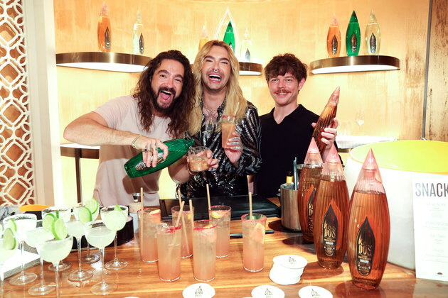 Tom und Bill Kaulitz, Georg Listing. Foto: PR for Mandarin Oriental, Munich via Getty Image
