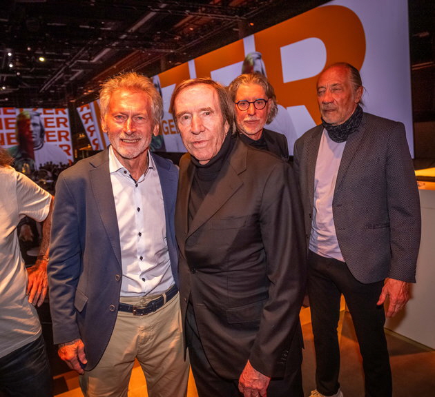 Weggefhrten (v.l.): Paul Breitner, Gnter Netzer, Harald "Toni" Schumacher und Rudi Kargus