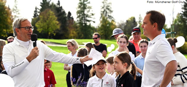 MGC-Pr�sident Thomas Ritz zusammen mit Philip Stangassinger, Sportkoordinator. Foto: M�nchener Golf Club