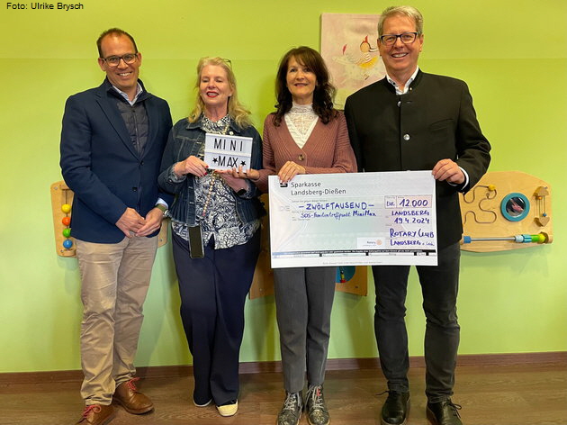 Rotary Club Landsberg am Lech spendet 12.000 Euro. Foto: Ulrike Brysch
